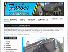 Tablet Screenshot of chrisfarberconstruction.com